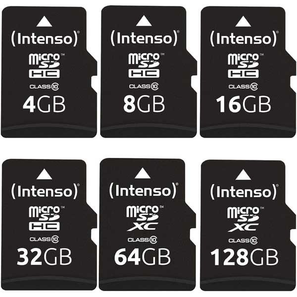 Intenso Micro SDHC Class 10 Card With Adapter